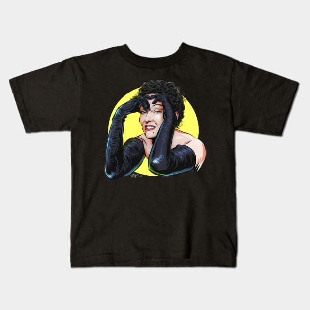 Gloria Swanson - An illustration by Paul Cemmick Kids T-Shirt by PLAYDIGITAL2020